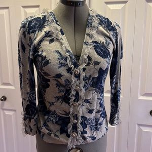 Twelve and twelve cardigan with embellishments size small